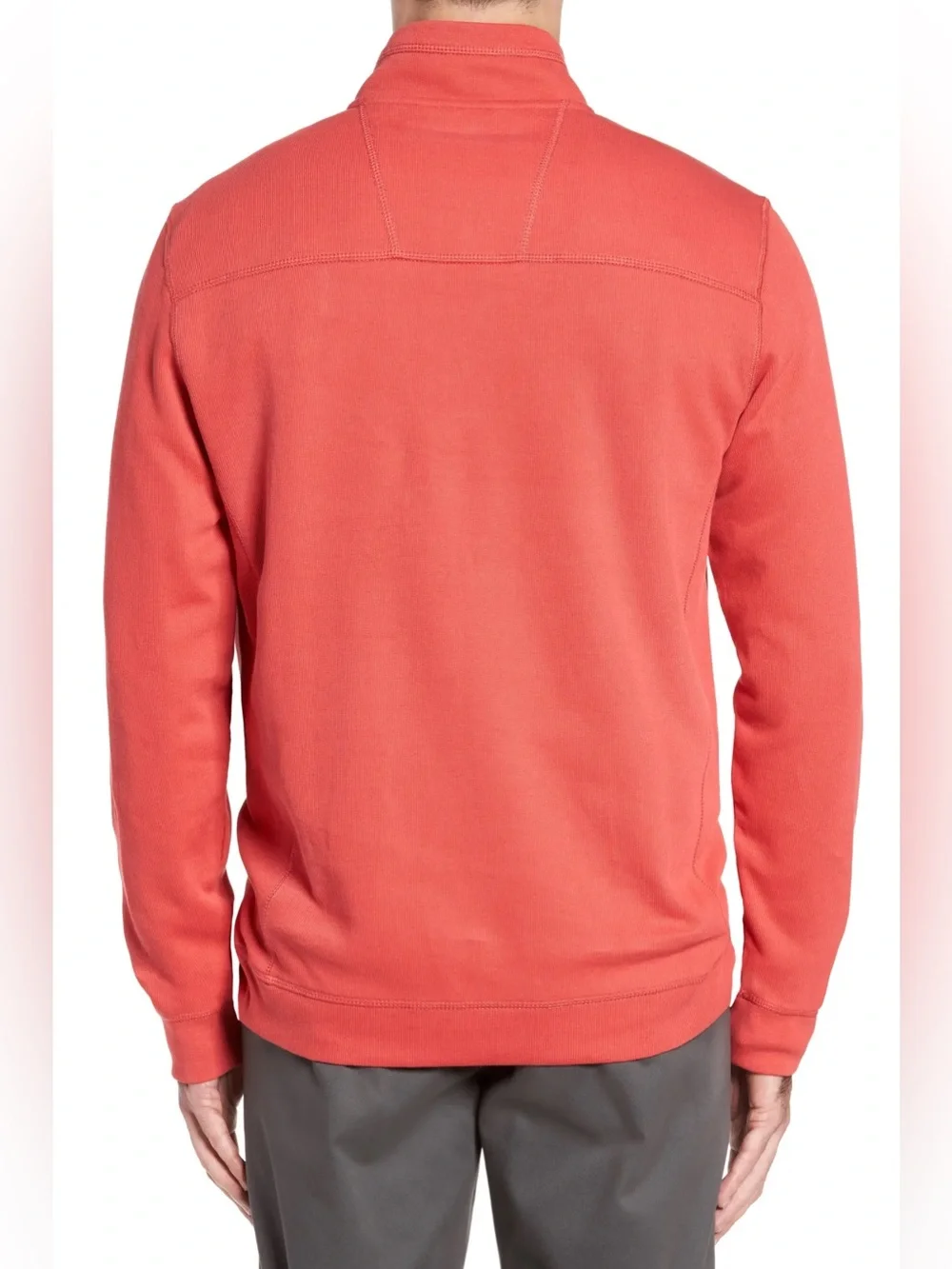 Cutter & Buck Bayview Quarter Zip Pullover Sweater in Sod size XL Tall